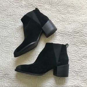 Black Suede Booties